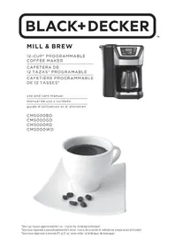 Notice BLACK & DECKER MILL & BREW CM5000BD Coffee machine