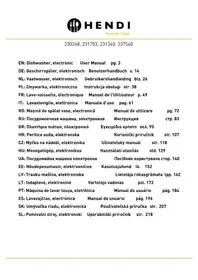 Notice Hendi 236574 Umývačky riadu