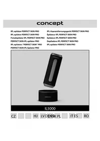 Notice Concept PERFECT SKIN IL5000 Epilateur