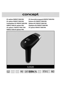 Notice Concept PERFECT SKIN IL5020 Epilateur