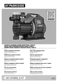 Notice PARKSIDE PHGA 1300 A1 Wasserpumpe