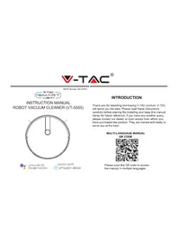Notice V-TAC VT5555 Ηλεκτρική σκούπα