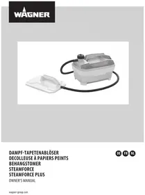 Notice WAGNER STEAMFORCE PLUS Décolleuse papier