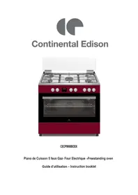 Notice CONTINENTAL EDISON CECP9060BODX Four électrique