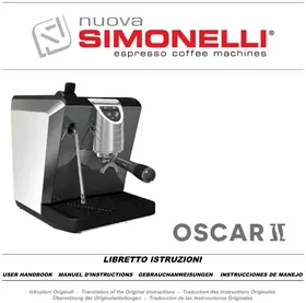 Notice NUOVA SIMONELLI OSCAR II Machine à café