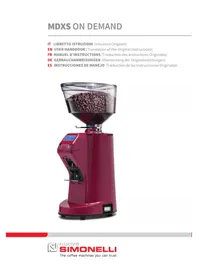 Notice NUOVA SIMONELLI MDXS ONDEMAND Moulin à café