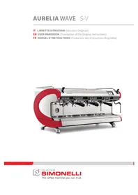 Notice NUOVA SIMONELLI AURELIA WAVE SEMIAUTOMATIC Machine à café