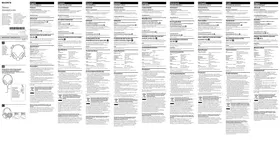 Notice SONY MDRMA102TV écouteurs