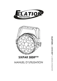 Notice Elation SIXPAR 300IP Machine à effet