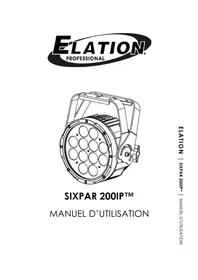 Notice Elation SIXPAR 200IP Machine à effet