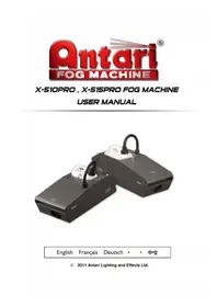 Notice Elation X510 PRO Machine à effet