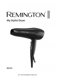 Notice REMINGTON MY STYLIST D2121 Wäschetrockner