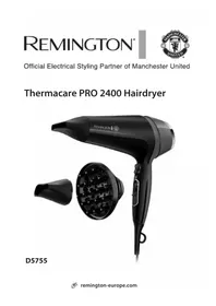 Notice REMINGTON THERMACARE PRO 2400 D575 çamaşır kurutucu