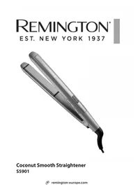 Notice REMINGTON COCONUT SMOOTH S5901 Lisseur