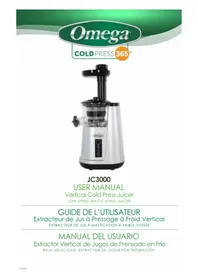 Notice OMEGA JC3000 Extracteur de jus
