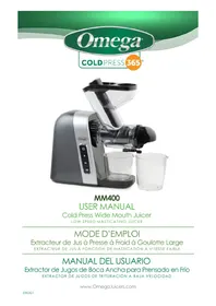 Notice OMEGA MM400 Extracteur de jus