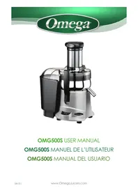Notice OMEGA OMG500 Extracteur de jus