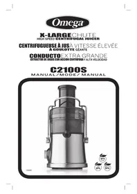 Notice OMEGA C2100S Extracteur de jus
