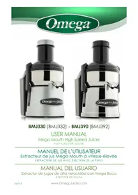 Notice OMEGA BMJ330 Extracteur de jus