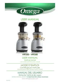 Notice OMEGA VRT350 Extracteur de jus