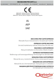 Notice ASTORIA AEP Кофемашина