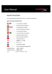 Notice HYPERX CLOUD BUDS Bouchon d'oreille