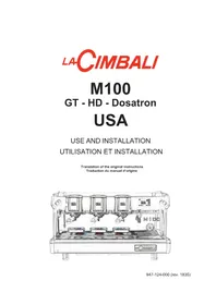 Notice La Cimbali M100 Coffee machine