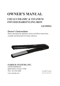 Notice CHI G2 Lisseur