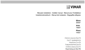 Notice Vimar 20557 Téléphone de bureau
