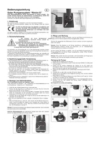 Notice Esotec RIMINIS Pompe à eau