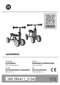 Notice Playtive IAN 386411 Balance bike