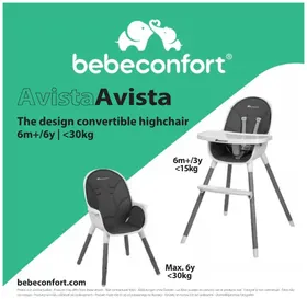 Notice BEBE CONFORT AVISTA Chaise haute