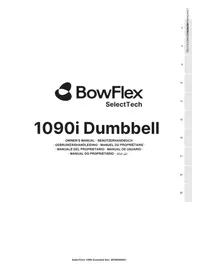 Notice BOWFLEX SELECTTECH BD1090I Matériel de musculation