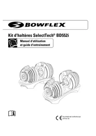 Notice BOWFLEX SELECTTECH BD552I Équipement de fitness