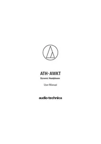 Notice AUDIO TECHNICA ATHAWKTF