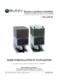 Notice Bunn LPG2E Moulin à café