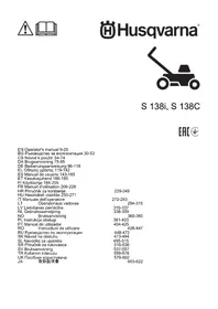 Notice HUSQVARNA S 138C Légáteresztő