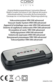 Notice CASO VRH 590 ADVANCED Appareils à emballage sous vide