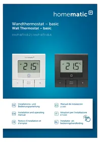Notice Homematic IP HMIPWTHB Termostato