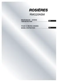 Notice ROSIERES RMG20NSM Microwave Oven