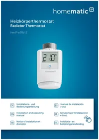 Notice Homematic IP HMIPETRV2 Thermostat