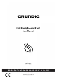Notice GRUNDIG HB 7150 Lisseur cheveux