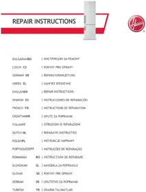 Notice HOOVER HHTL 482WKN Buzdolabı