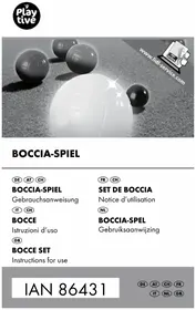 Notice Playtive IAN 86431 Gioco delle bocce