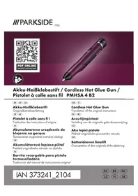 Notice PARKSIDE PMHSA 4 B2 Pistolet à colle chaude