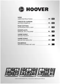 Notice HOOVER HHG6D5WC5X Cocina
