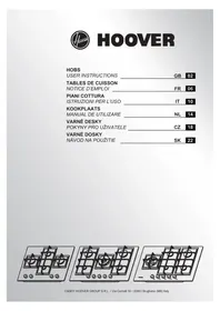 Notice HOOVER HVG74WC5B Sporák