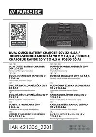 Notice PARKSIDE IAN 373430 Chargeur de batterie