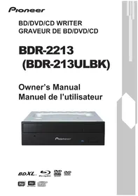 Notice PIONEER BDR2213 Graveur DVD