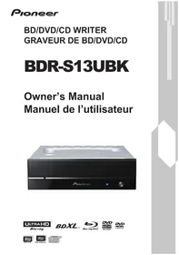 Notice PIONEER BDRS13UBK Disque dur